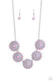 Floral Fervor - Purple Necklace