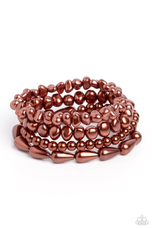 Gossip PEARL - Brown Bracelet