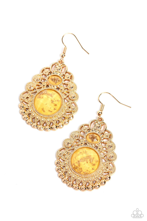 Welcoming Whimsy - Yellow  Gold Earring