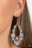 Majestic Masquerade- White earrings