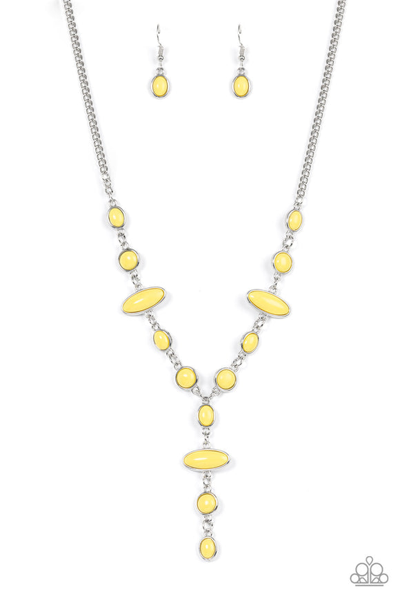 Authentically Adventurous- Yellow Necklace