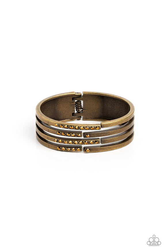 Labyrinth Lure - Brass Bracelet