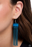 Dreaming Of TASSELS - Blue Earring