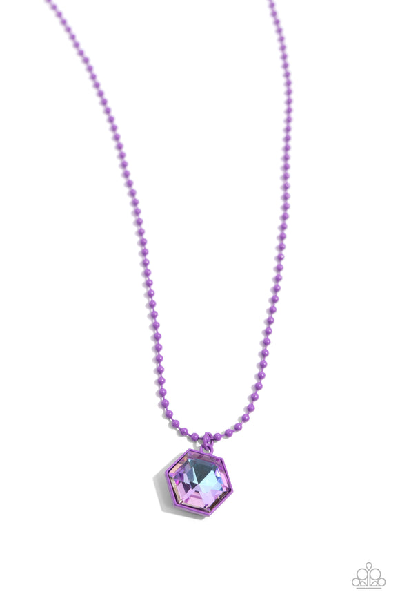 Sprinkle of Simplicity - Purple Necklace