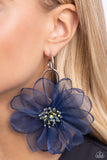 Cosmopolitan Chiffon- Blue Earrings