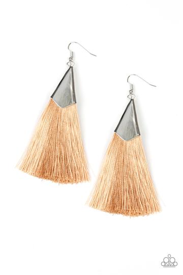 In full plume- Brown Tassel - Shon's Jewels Boutique