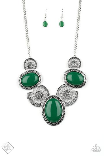 The Medallion-aire -Green - Shon's Jewels Boutique