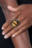Stone Terrarium - Brass Ring
