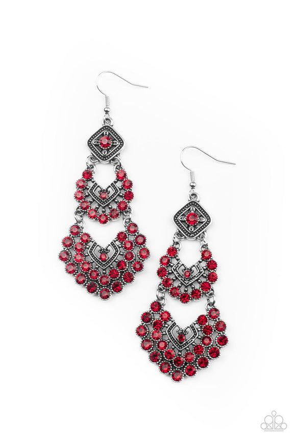 All For The GLAM - Red Earring