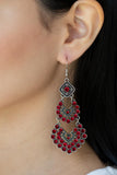 All For The GLAM - Red Earring