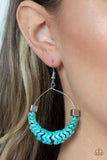 Capriciously Crimped - Blue Earring