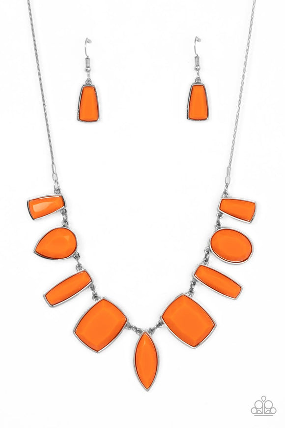 Luscious Luxe - Orange Necklace