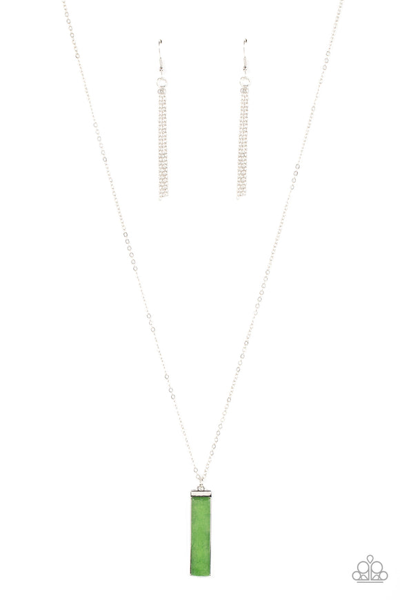 Set in GEMSTONE - Green Necklace