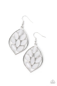 Glacial Glades - White Earring
