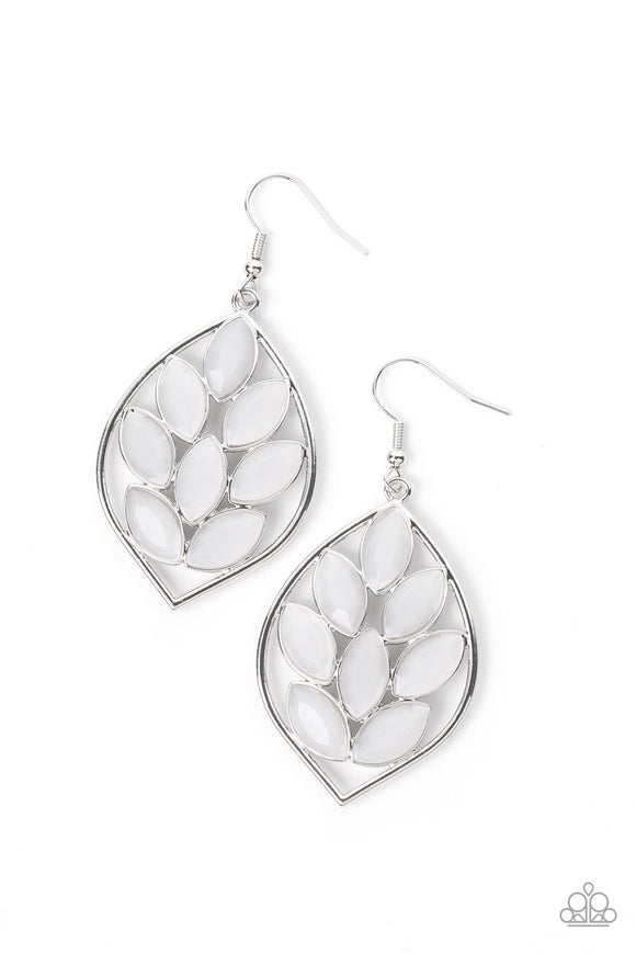 Glacial Glades - White Earring