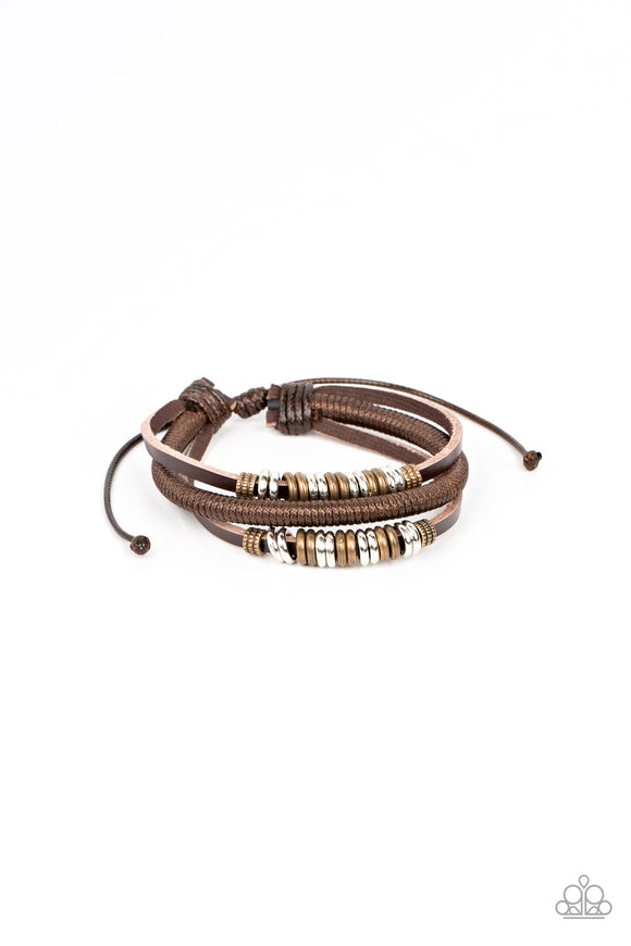 Treasure Tracker - Brown Bracelet
