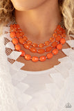 Tropical Hideaway - Orange Necklace