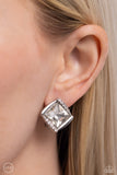 Sparkle Squared - White Earring