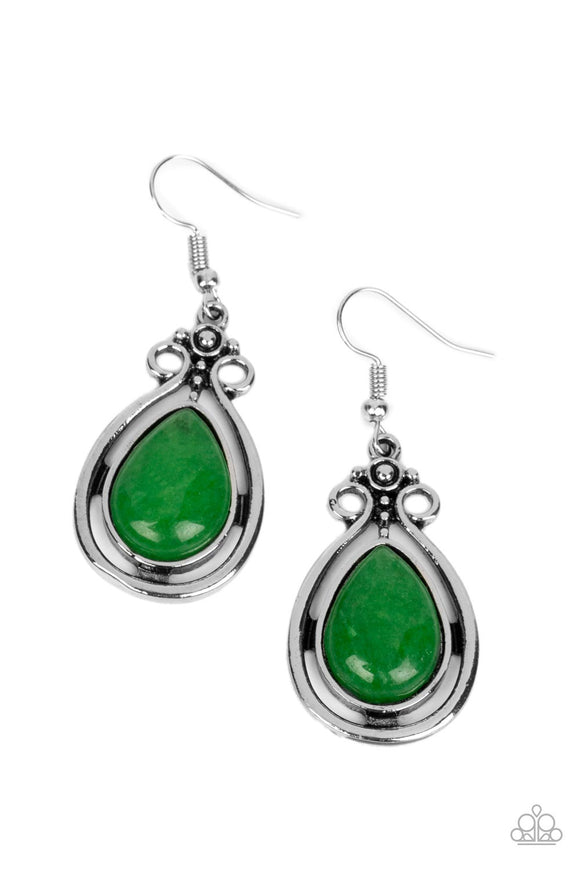 Mountain Mantra - Green Earring