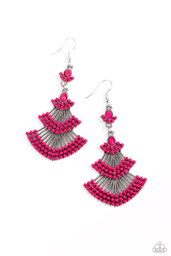 Eastern Expression - Pink Earring