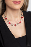 Contemporary Cupid - Red Necklace