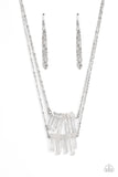 Crystal Catwalk - White Necklace