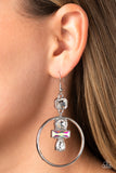 Geometric Glam - White Earring