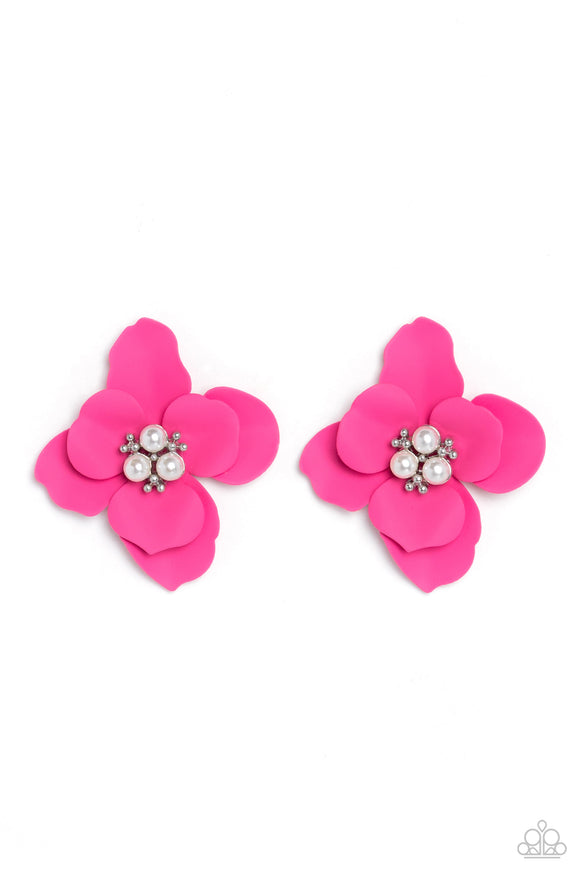 Jovial Jasmine - Pink Earring