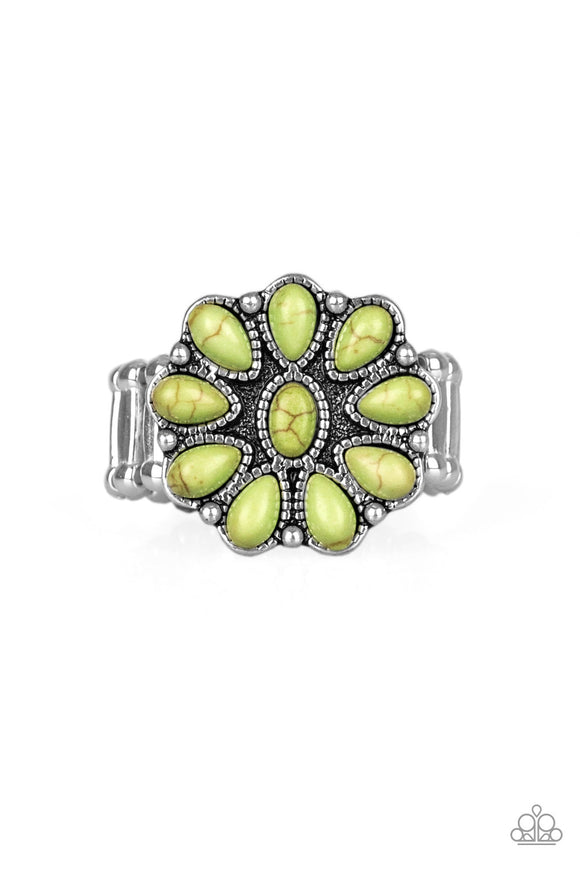 Stone Gardenia-Green - Shon's Jewels Boutique