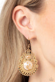 Welcoming Whimsy - White  Gold Earring