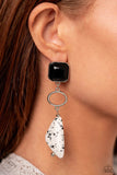High-End Hallmark - Black Earring