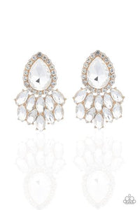 A Breath of Fresh HEIR-Gold Earrings by Paparazzi Accessories- Shon's Jewels Boutique