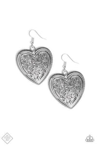 Victorian Devotion - Silver - Filigree Heart Earrings - Fashion Fix - Shon's Jewels Boutique