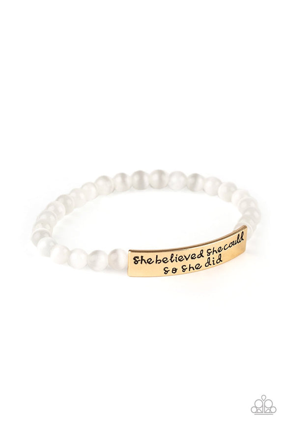 She believed she could- Gold - Shon's Jewels Boutique