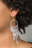 Feather Frenzy- Silver - Shon's Jewels Boutique